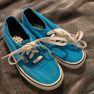 Blue authentic vans